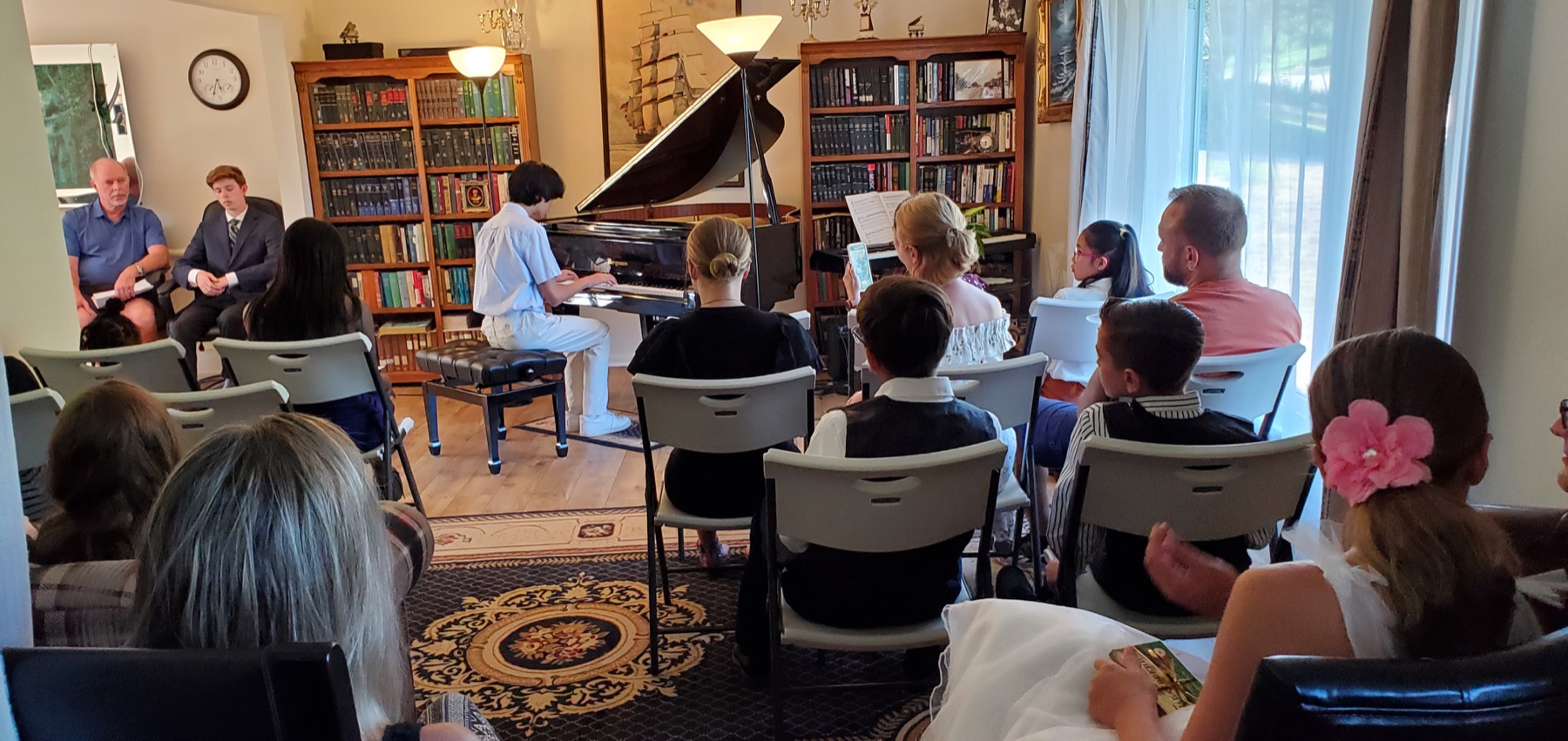Student concert viewed from the audience
