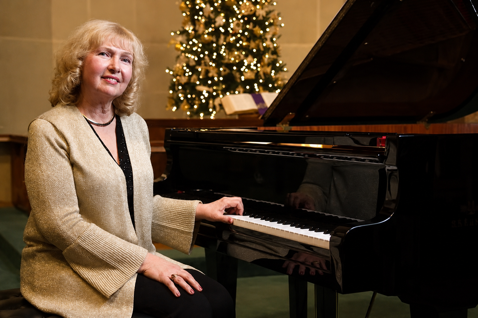 Tatyana at the piano